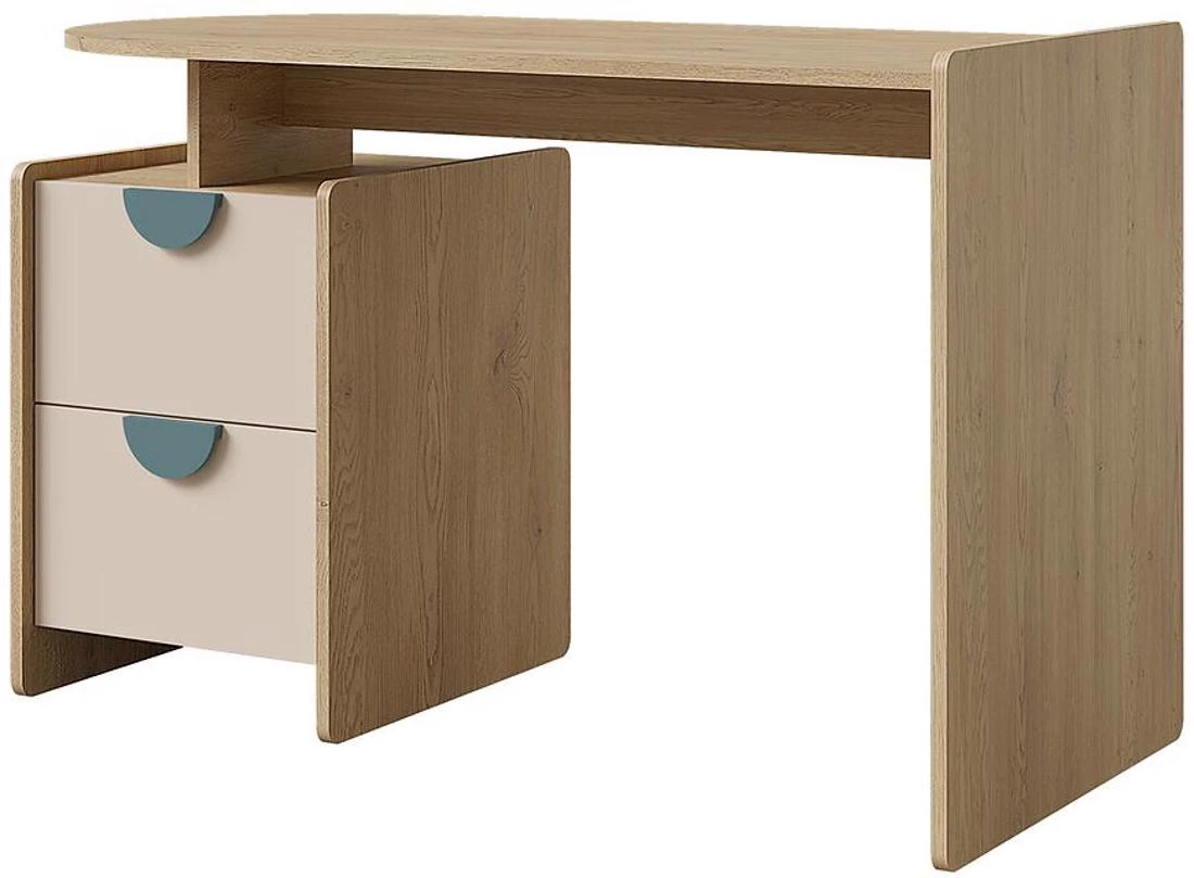 Lexi 12l/P radni sto 120x60x78 cm cremona/macadamia/morsko plava