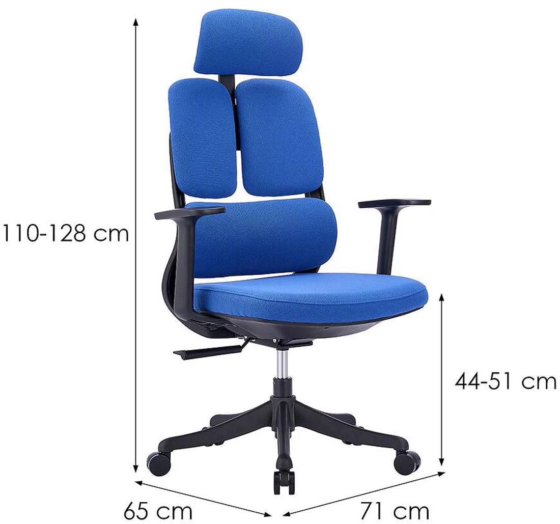 Avor 13116 kancelarijska stolica 71x65x128 cm plava/crna