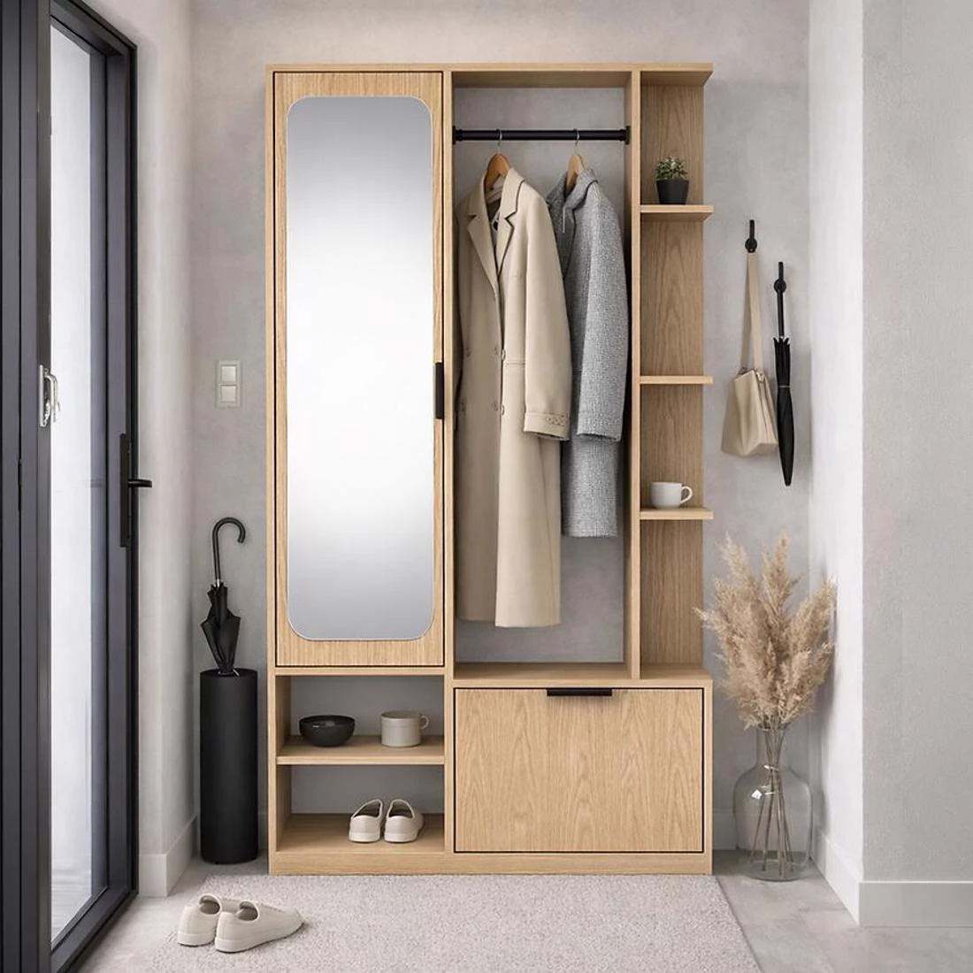 Nala predsoblje 100x33x189.4 cm hrast