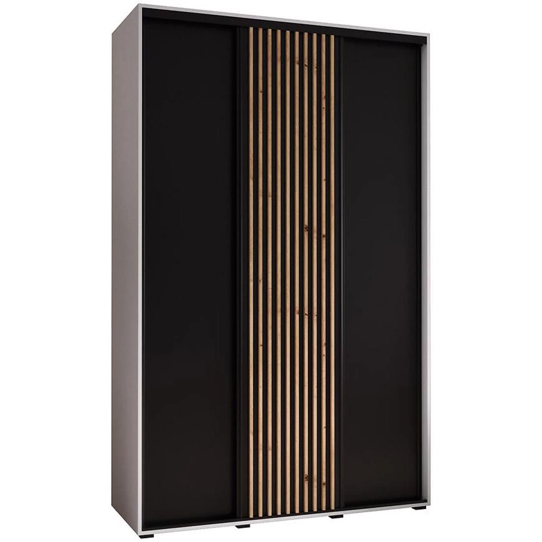 Lanko  klizni ormar 150x60x235,2 cm bela/crna