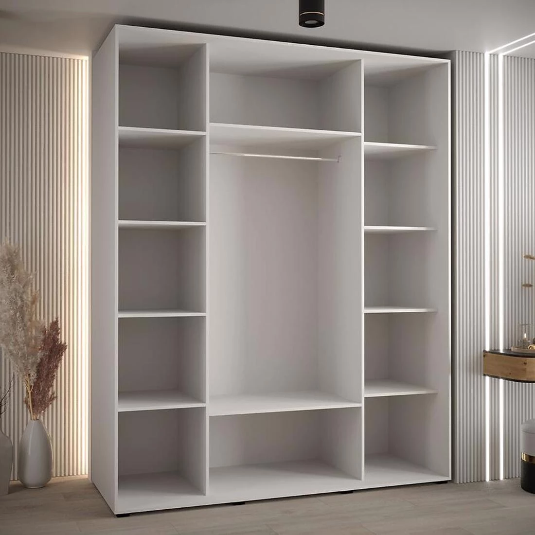 Lanko  klizni ormar 190x60x235,2 cm bela/artisan