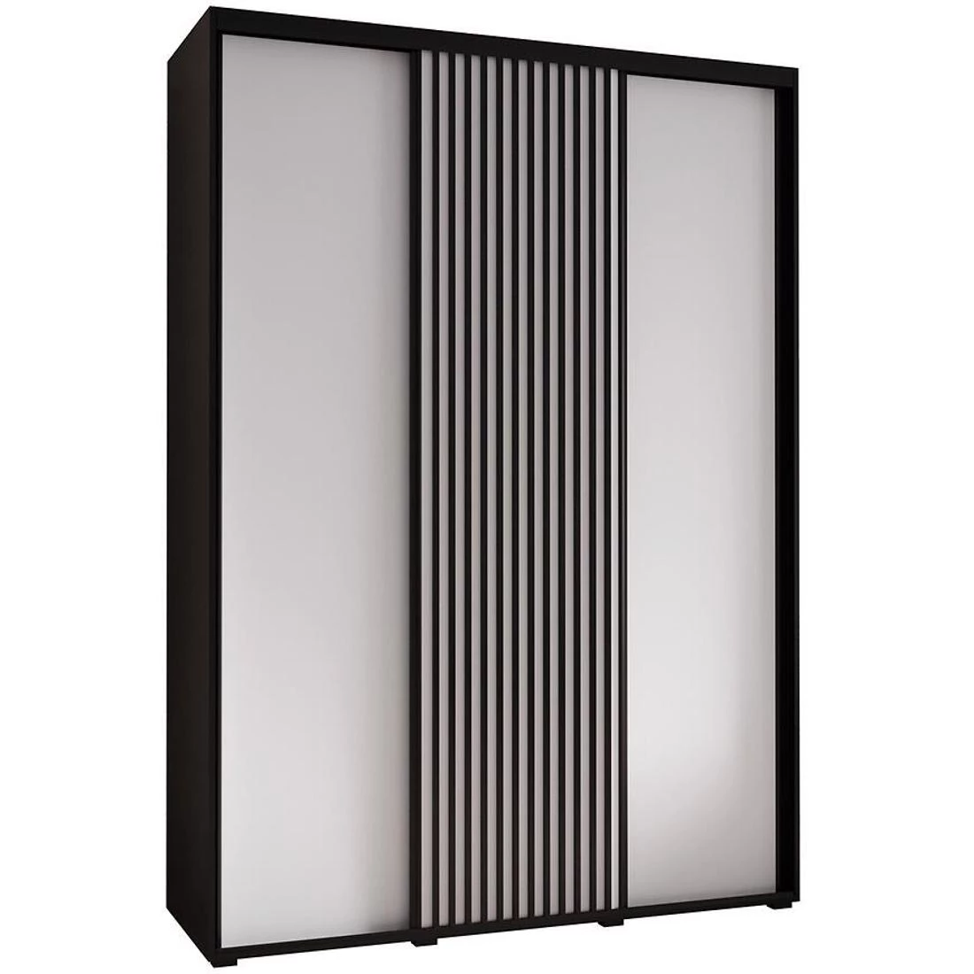 Lanko klizni ormar 180x60x235,2 cm crna/bela