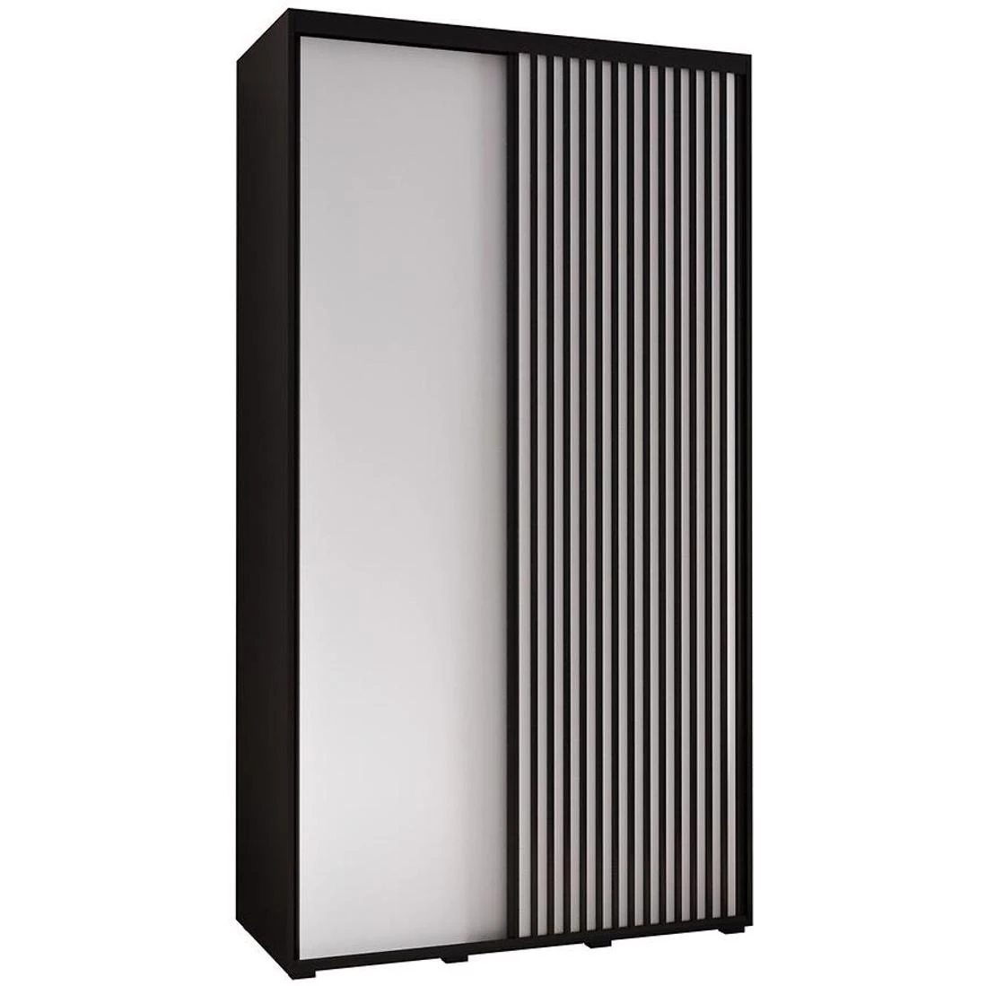 Lanko  klizni ormar 140x60x235,2 cm crna/bela