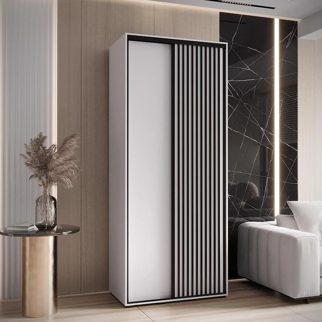 Lanko klizni ormar 120x60x235,2 cm bela