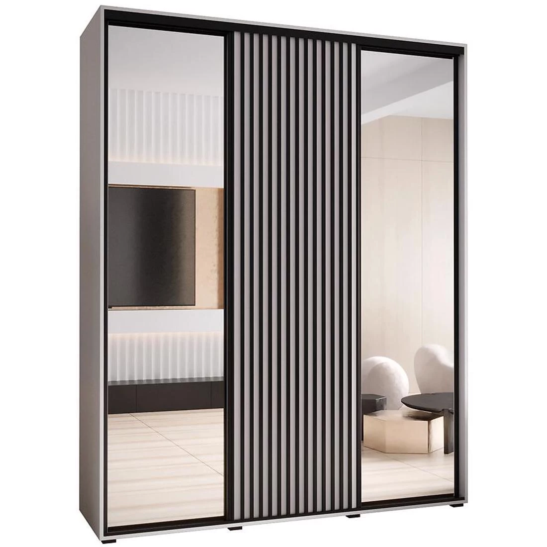 Lanko klizni ormar 200x60x235,2 cm bela