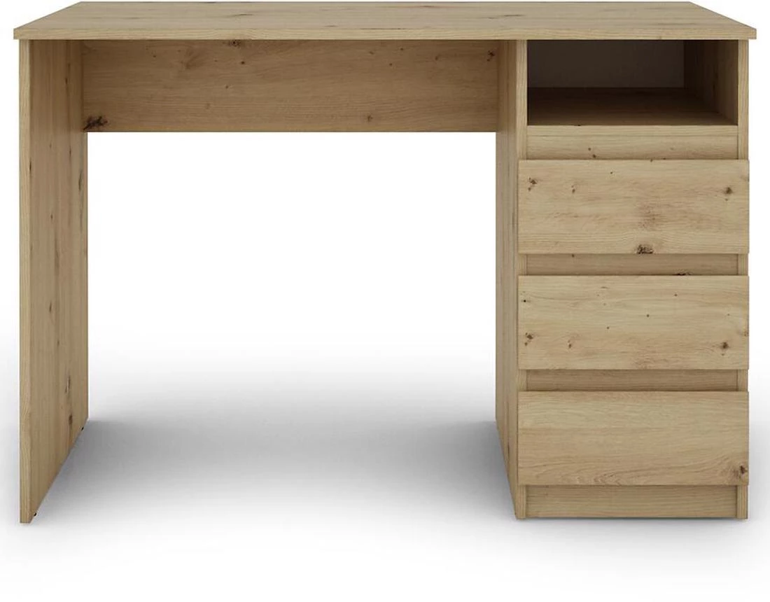 Hugo BR 3S radni sto 110x55x75 cm artisan hrast