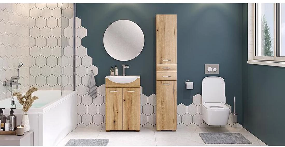 Rio 30 ormar 30x30x177 cm evoke hrast