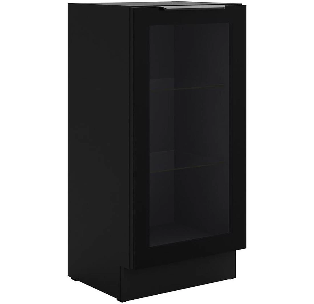 Kuhinjski ormaric - vitrina  40DW 1F BB 82x40 cm crna/crna
