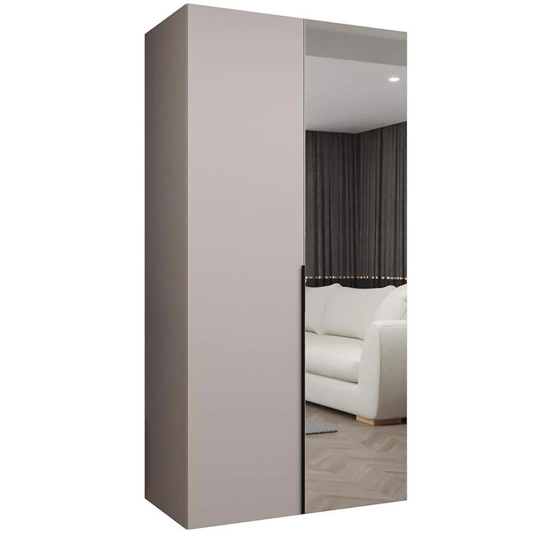 Alicante II garderober 100x50x202 cm kašmir/srebro