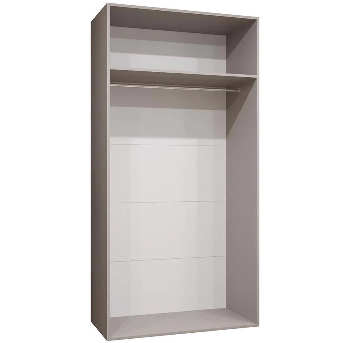 Alicante II garderober 100x50x202 cm kašmir/srebro