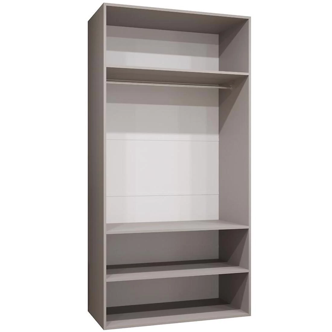 Alicante II garderober 100x50x202 cm kašmir/srebro
