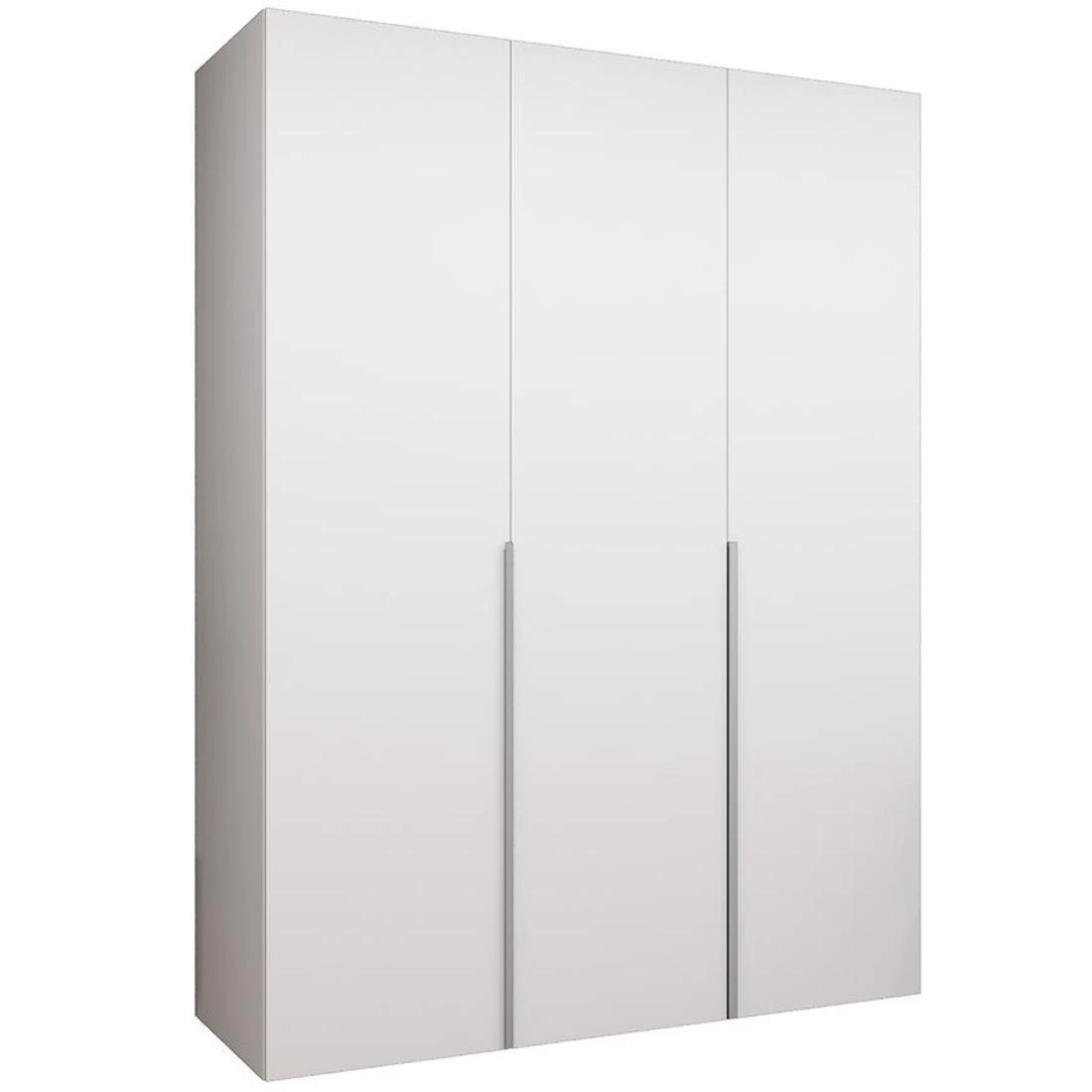 Alicante I garderober 150x50x202 cm bela/srebrna