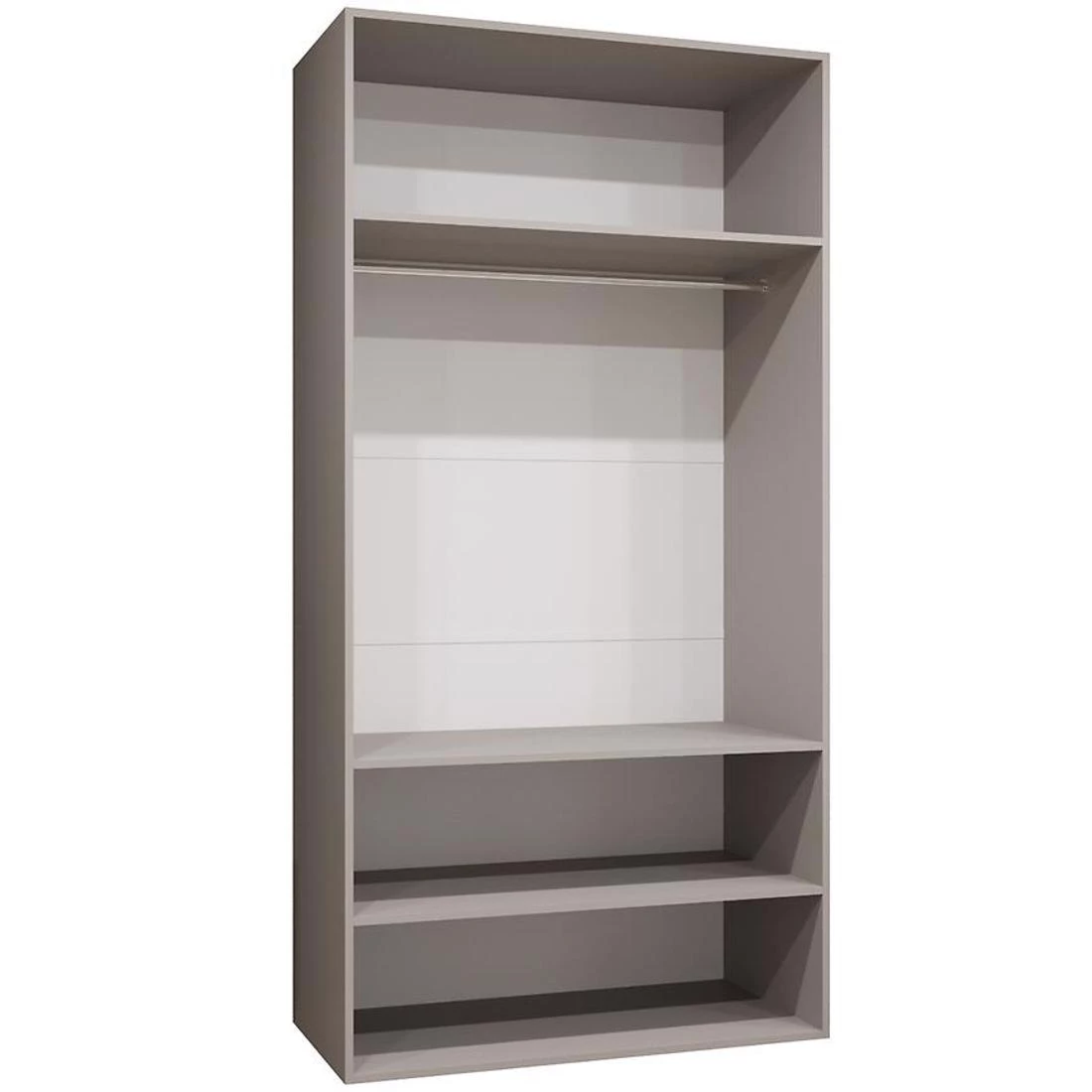 Marbella III garderober 100x50x202 cm kašmir/srebro