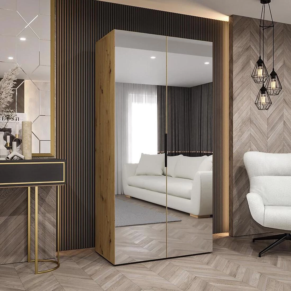 Marbella III garderober 100x50x202 cm artisan