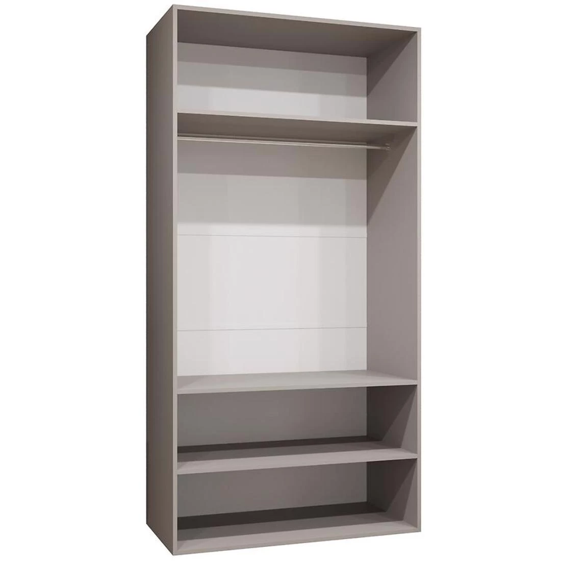 Marbella II garderober 100x50x202 cm kašmir/crna