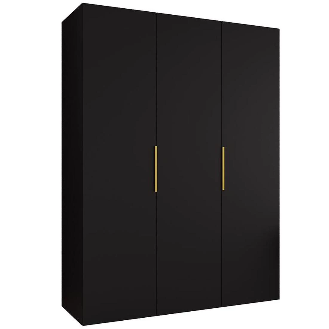 Marbella I garderober 150x50x202 cm crna/zlatna