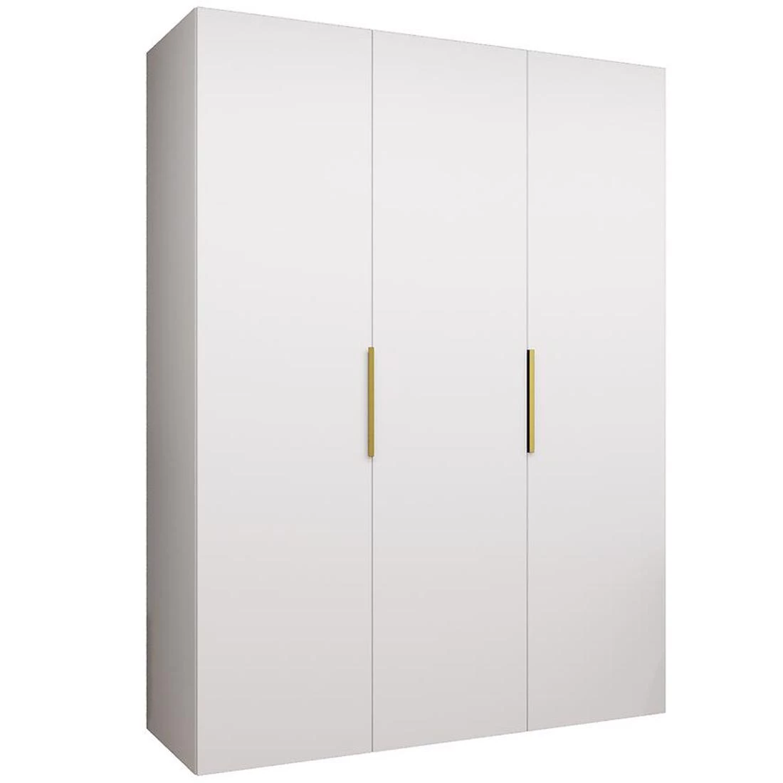 Marbella I garderober 150x50x202 cm bela/zlatna