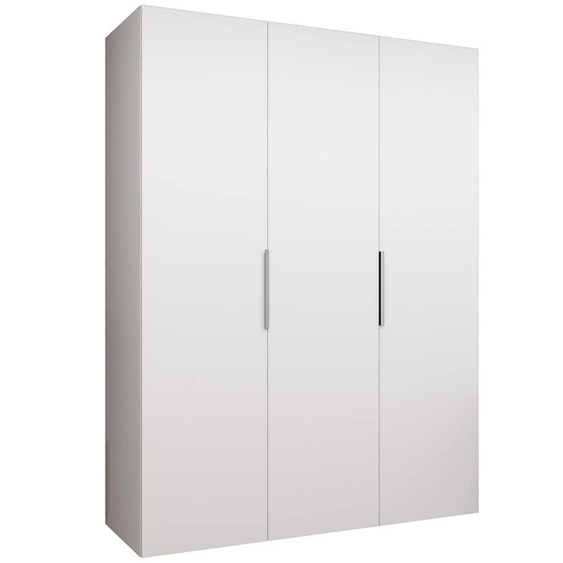 Marbella I garderober 150x50x202 cm bela/srebrna