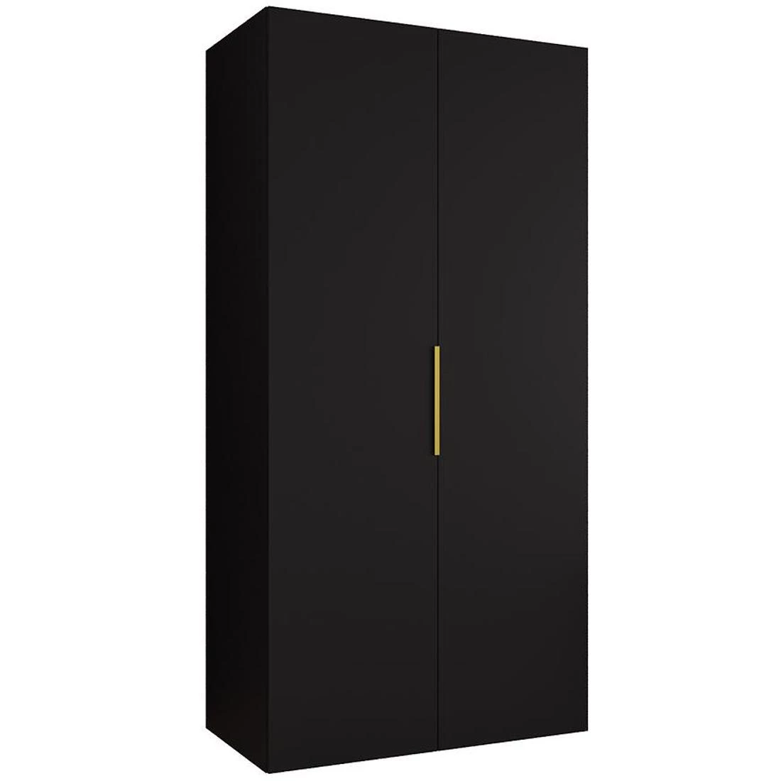 Marbella I garderober 100x50x202 cm crna/zlatna