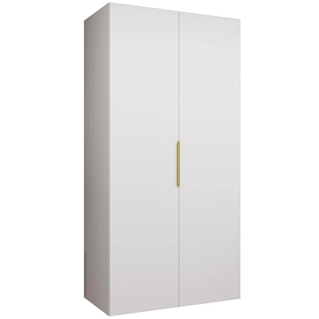 Marbella I garderober 100x50x202 cm bela/zlatna