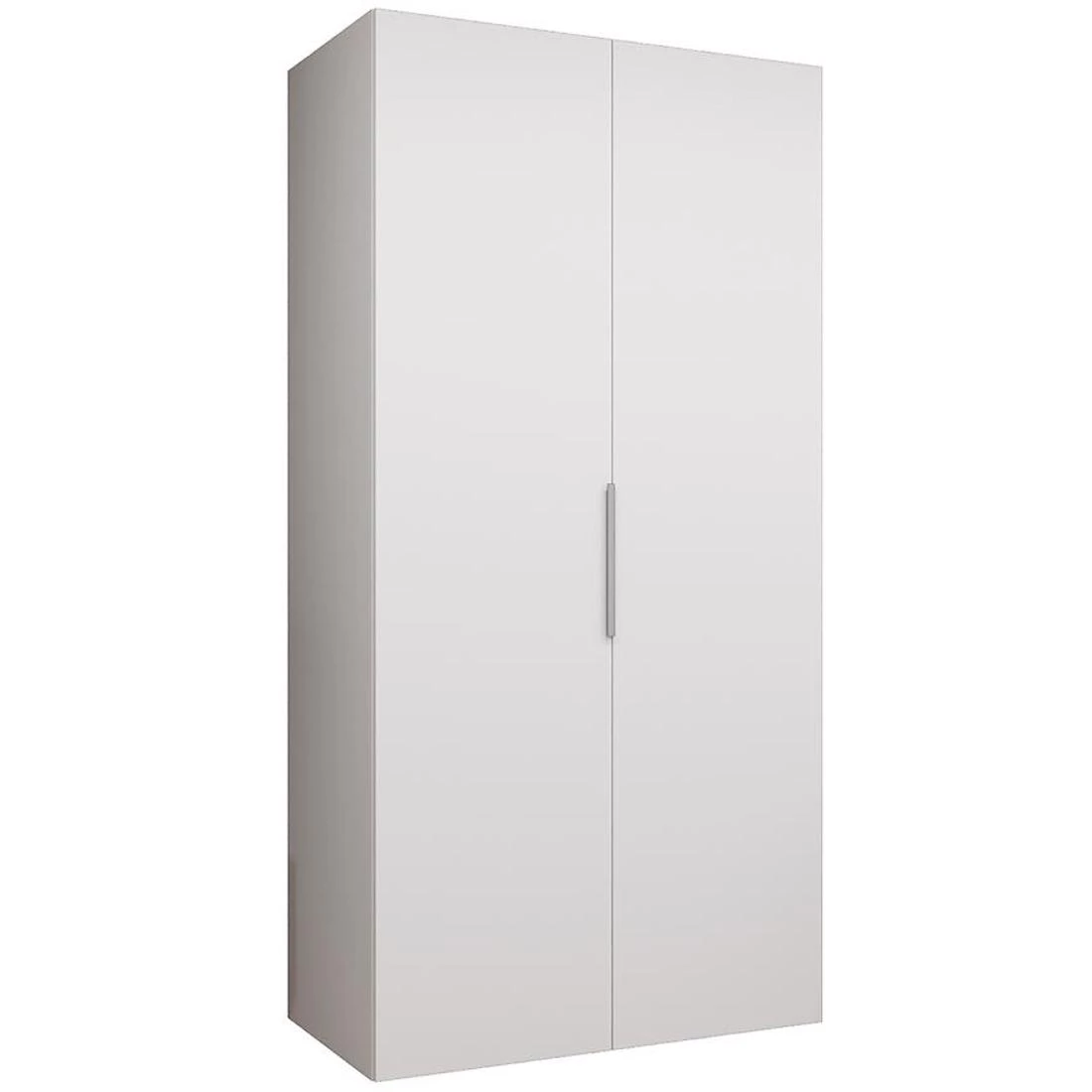 Marbella I garderober 100x50x202 cm bela/srebrna