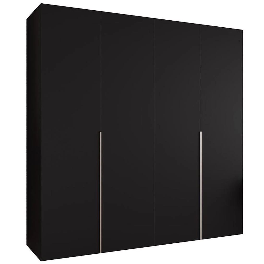 Alicante I garderober 200x50x202 cm crna/srebrna