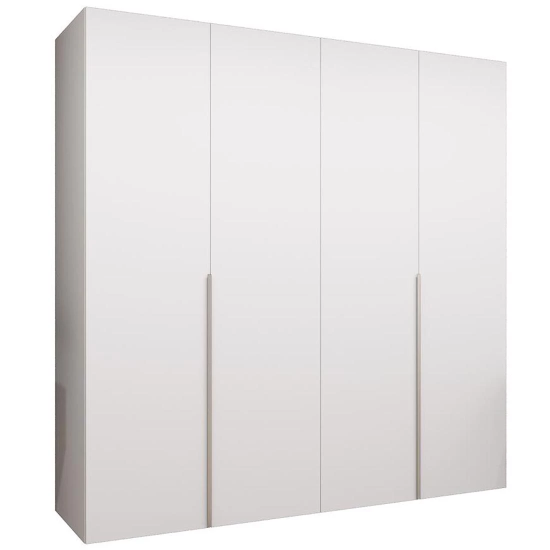 Alicante I garderober 200x50x202 cm bela/srebrna