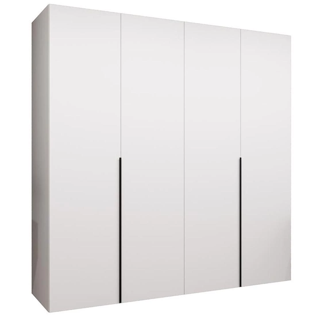 Alicante I garderober 200x50x202 cm bela/crna