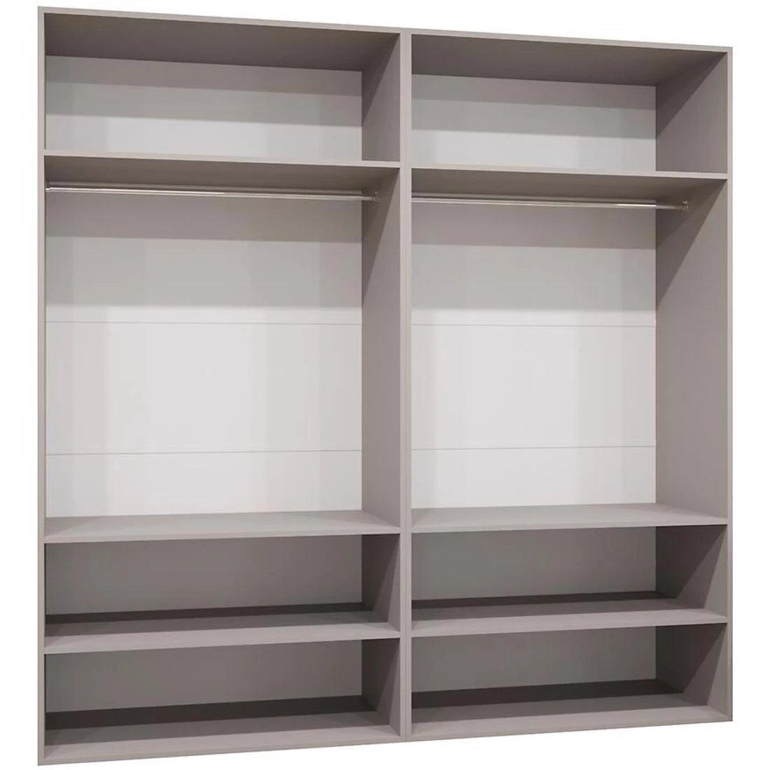 Marbella III garderober 200x50x202 cm kašmir/srebro