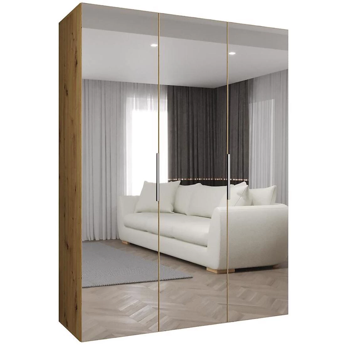 Marbella III 150 garderober 150x50x202 cm artisan/srebrna