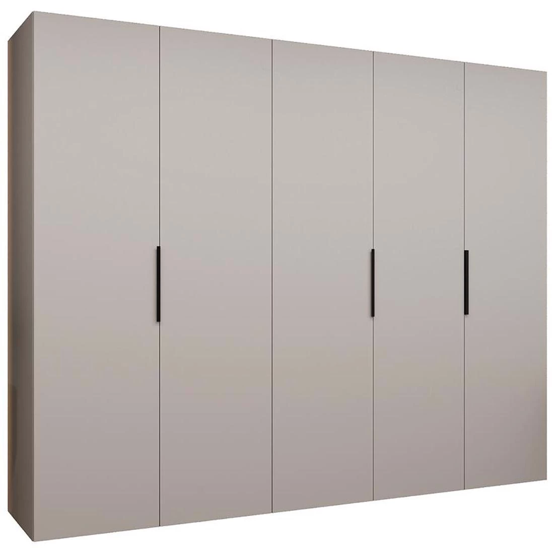 Marbella I garderober 250x50x202 cm kašmir/crna