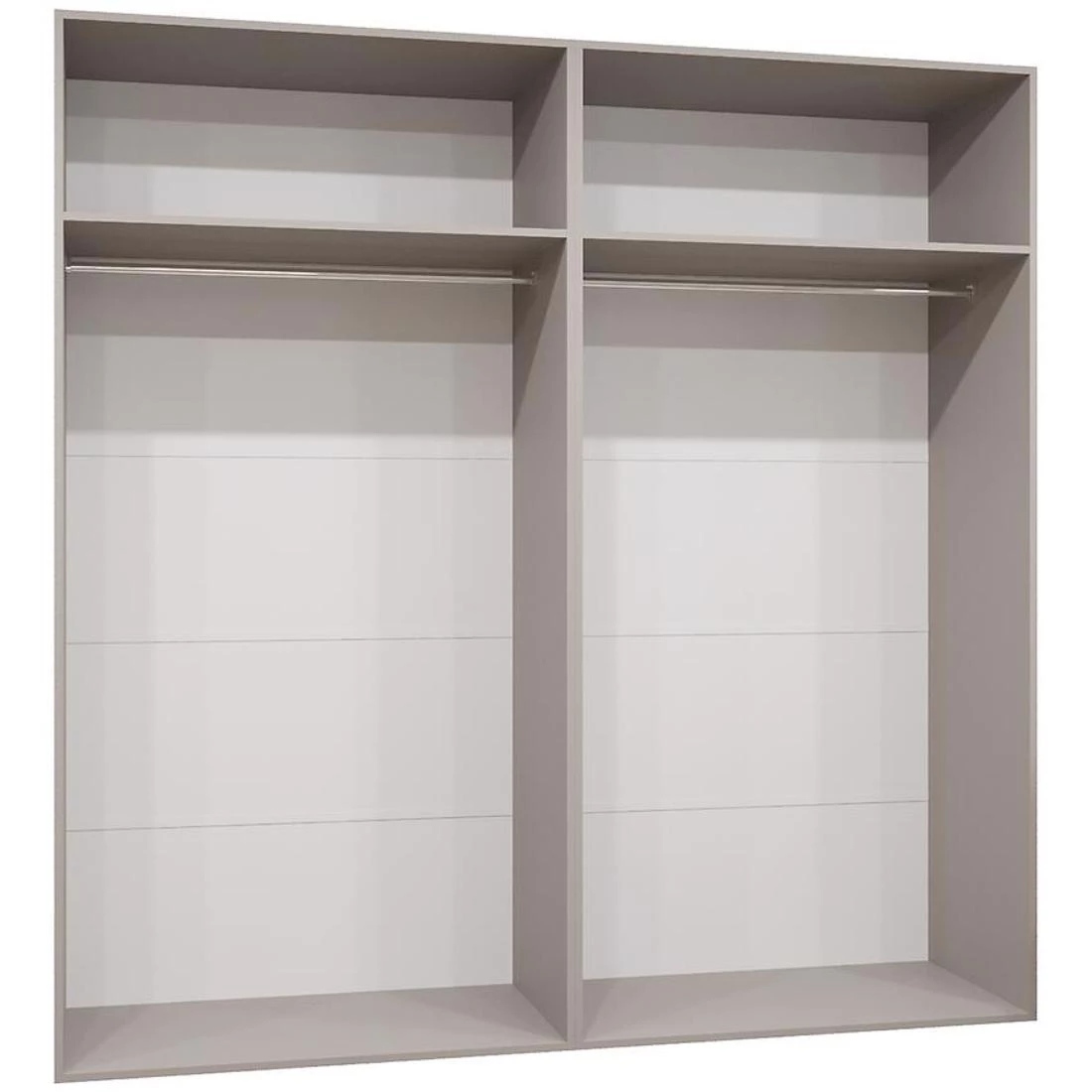 Marbella I garderober 200x50x202 cm kašmir/crna