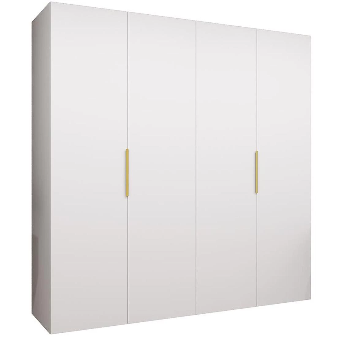 Marbella I garderober 200x50x202 cm bela/zlatna