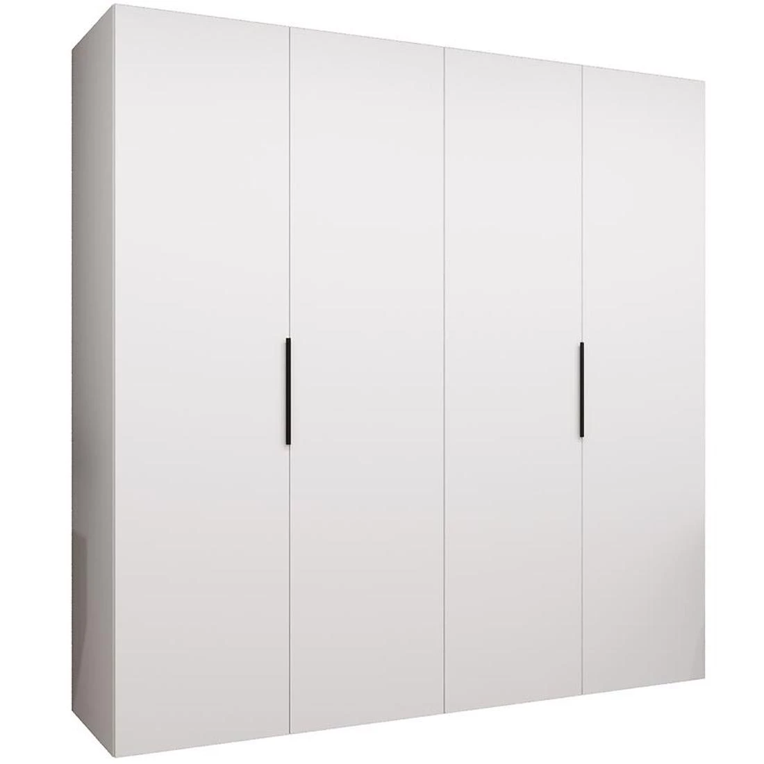 Marbella I garderober 200x50x202 cm bela/crna