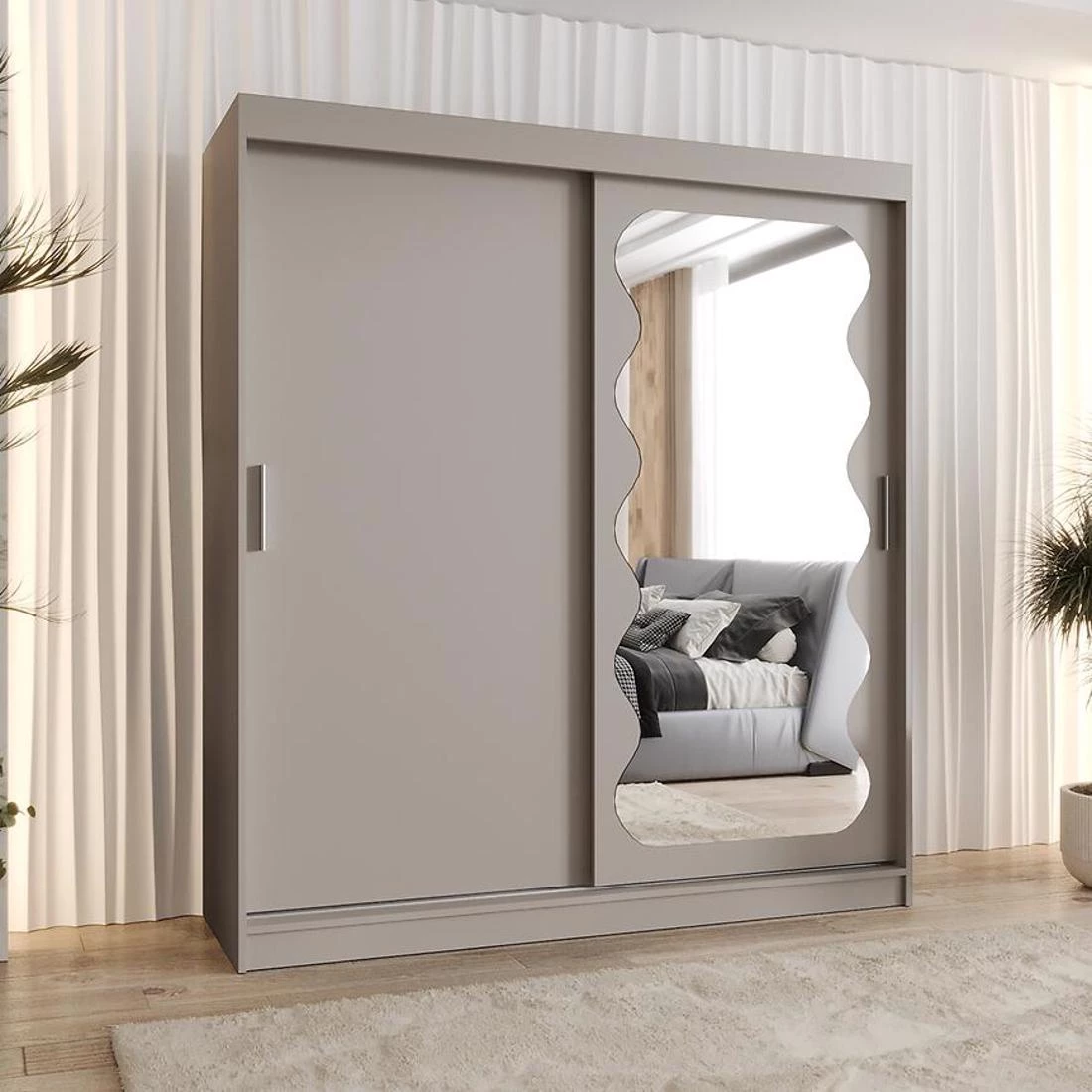 Spoti garderober 180x62x200 cm kašmir