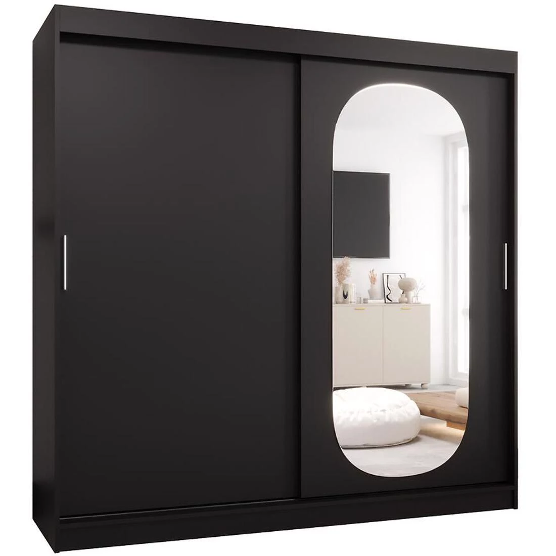 Royal garderober 200x62x200 cm crna