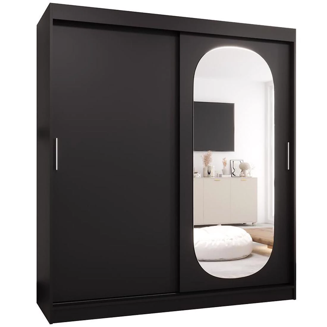 Royal garderober 180x62x200 cm crna