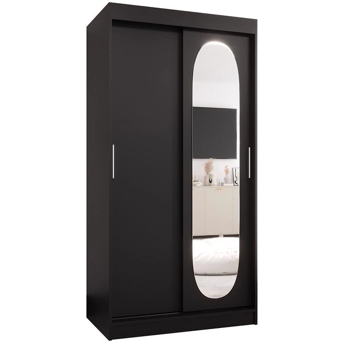 Royal 100 garderober 100x62x200 cm crna