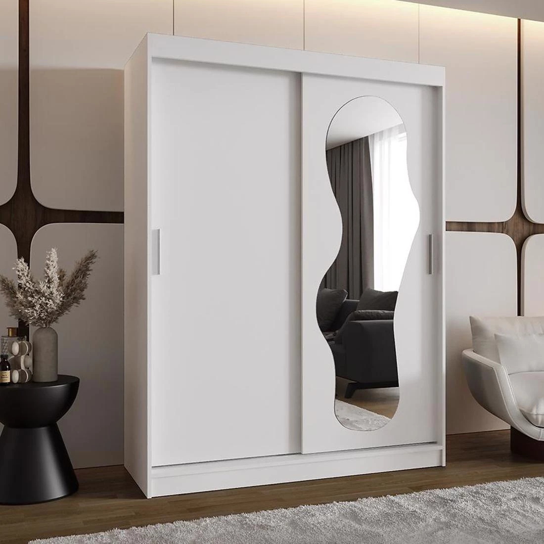 Ultra garderober 150x62x200 cm bela