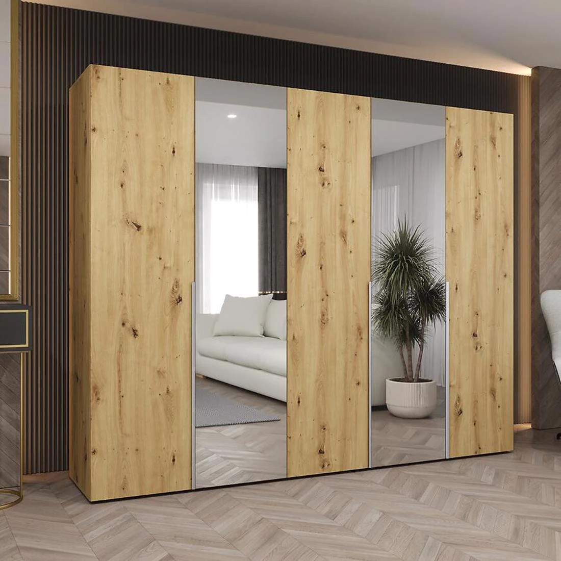 Alicante II garderober 250x50x202 cm artisan