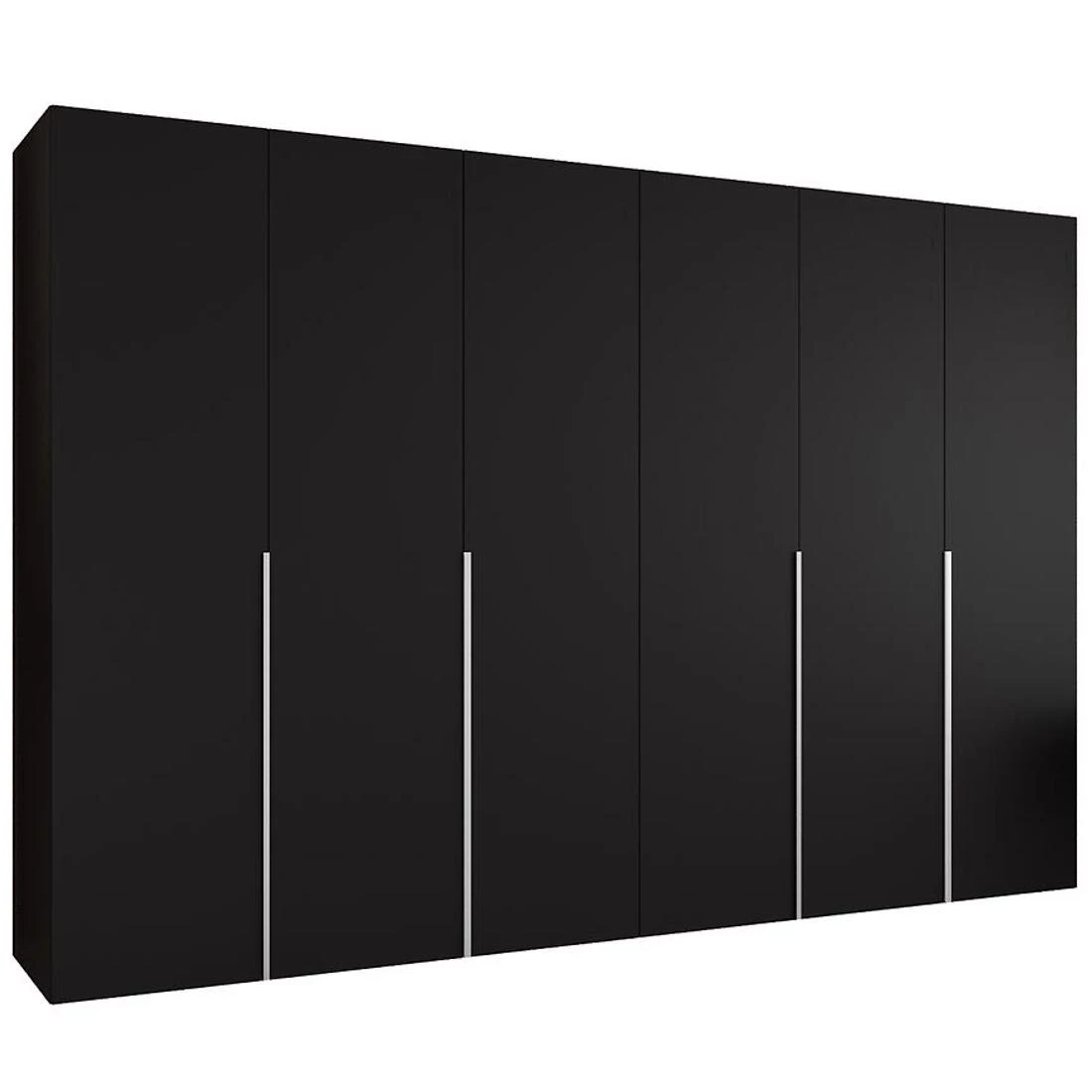 Alicante I garderober 300x50x202 cm crna/srebrna