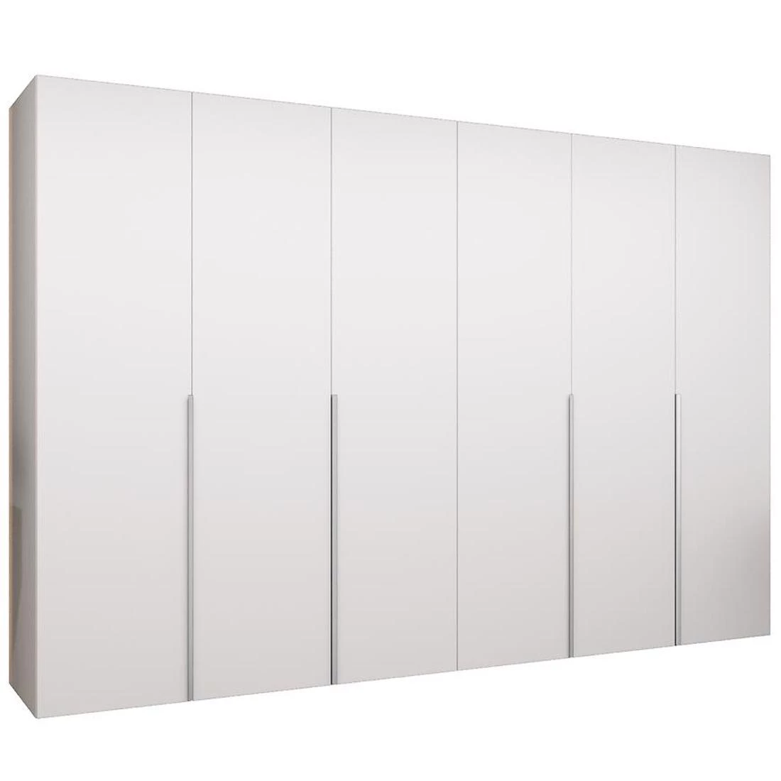 Alicante I garderober 300x50x202 cm bela/srebrna