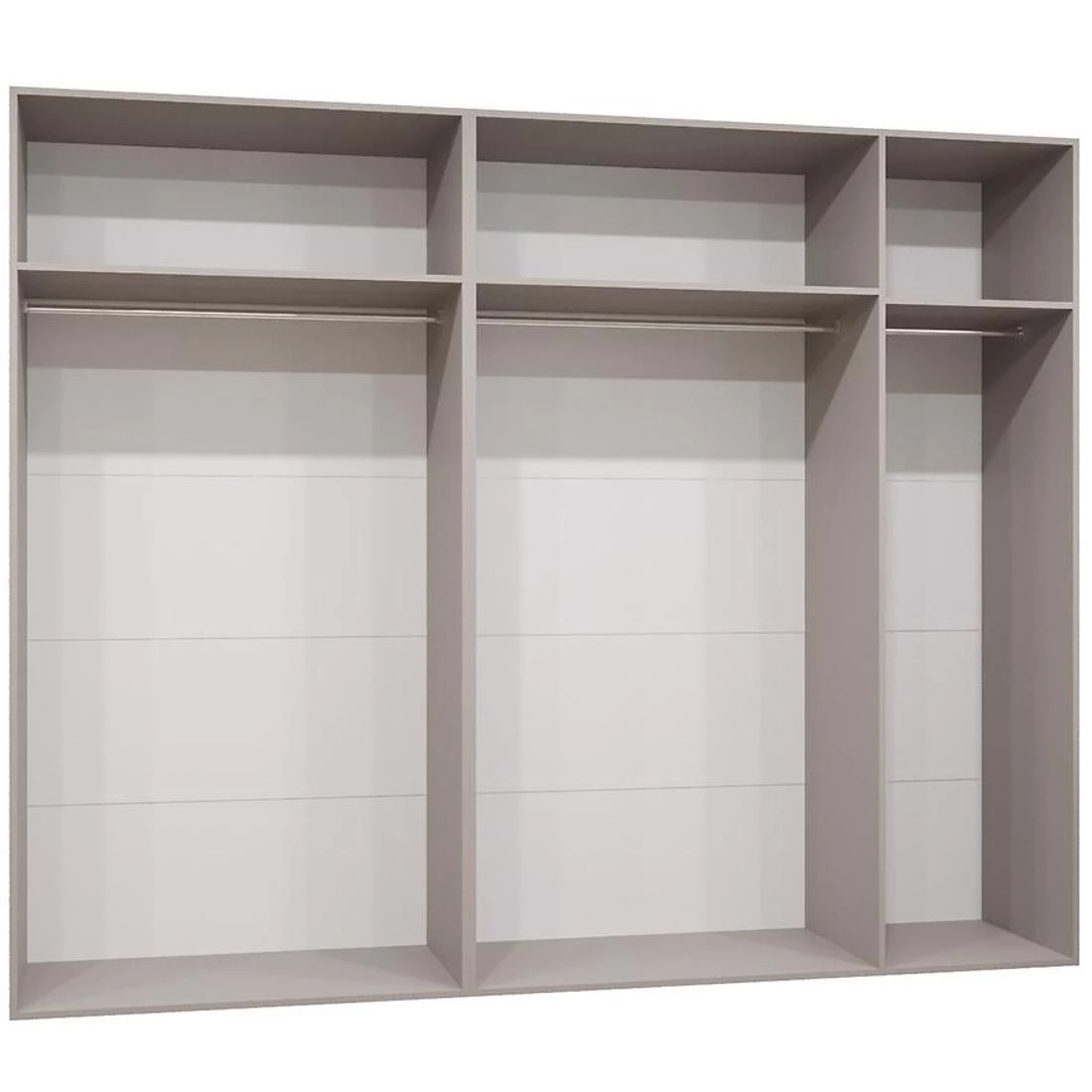 Marbella III garderober 250x50x202 cm kašmir/srebrna
