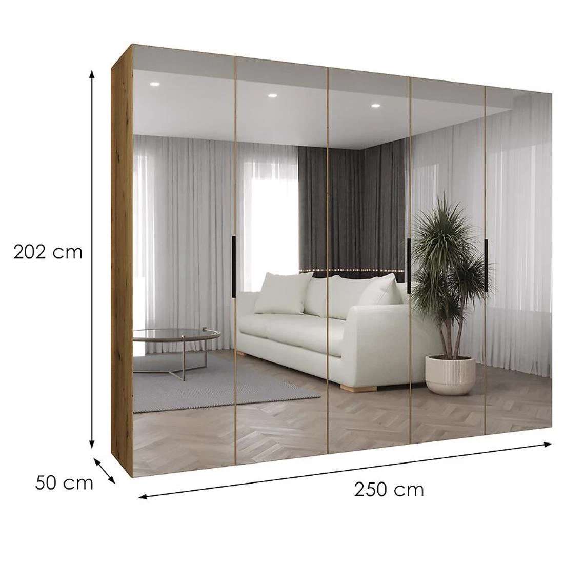 Marbella III garderober 250x50x202 cm artisan