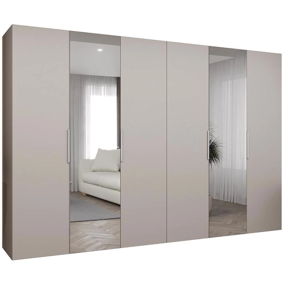 Marbella II garderober 300x50x202 cm kašmir