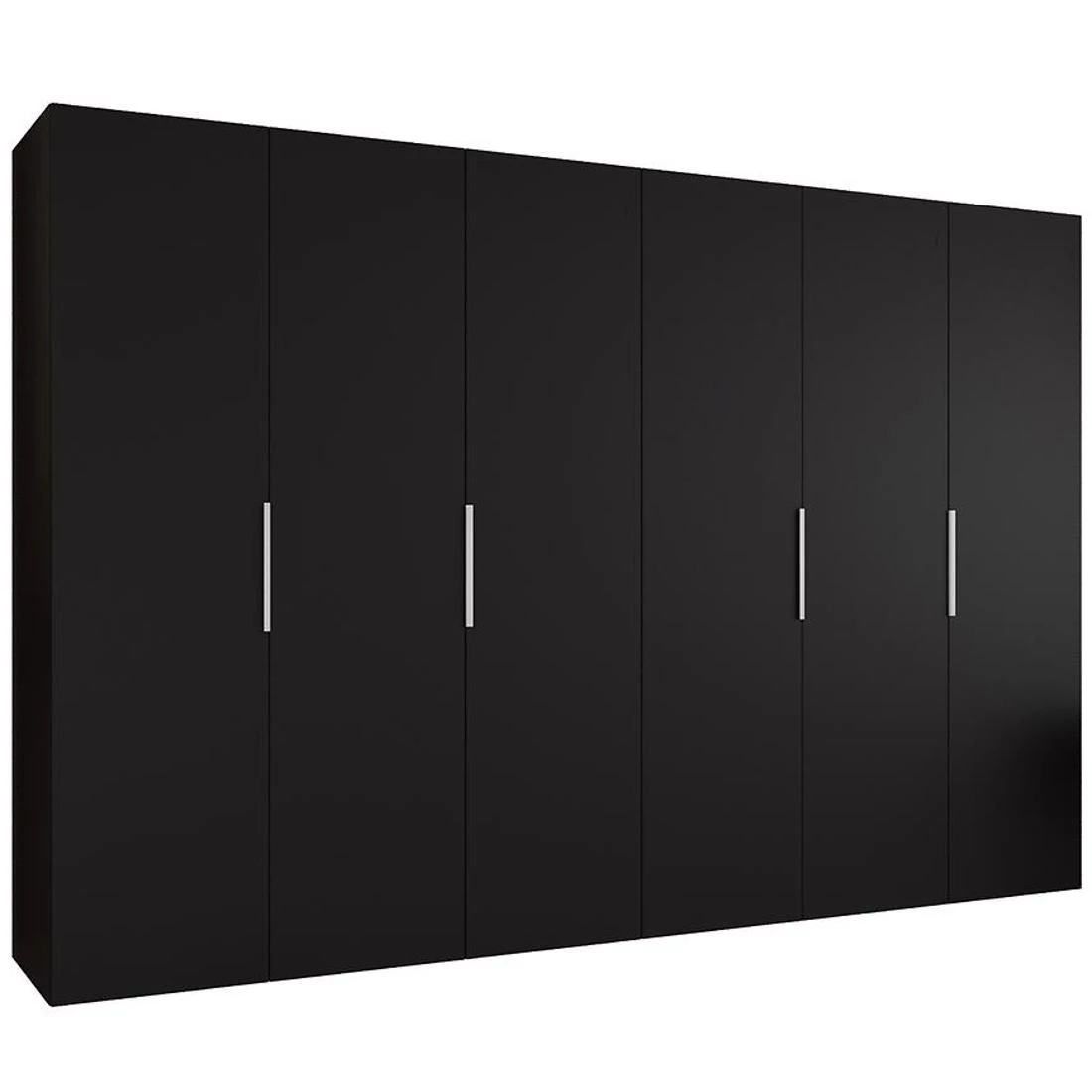 Marbella I garderober 300x50x202 cm  crna/srebrna