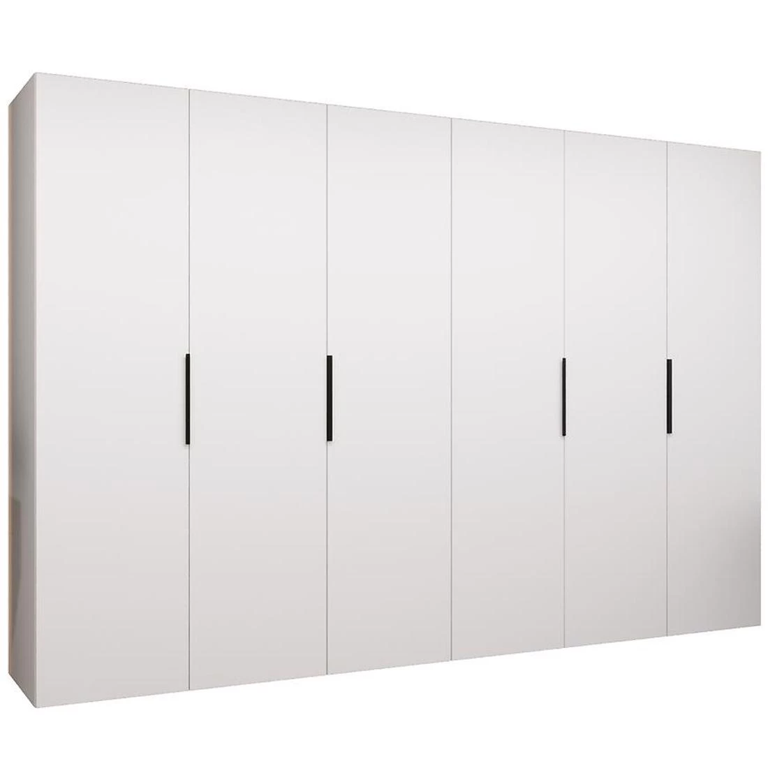 Marbella I garderober 300x50x202 cm bela/crna