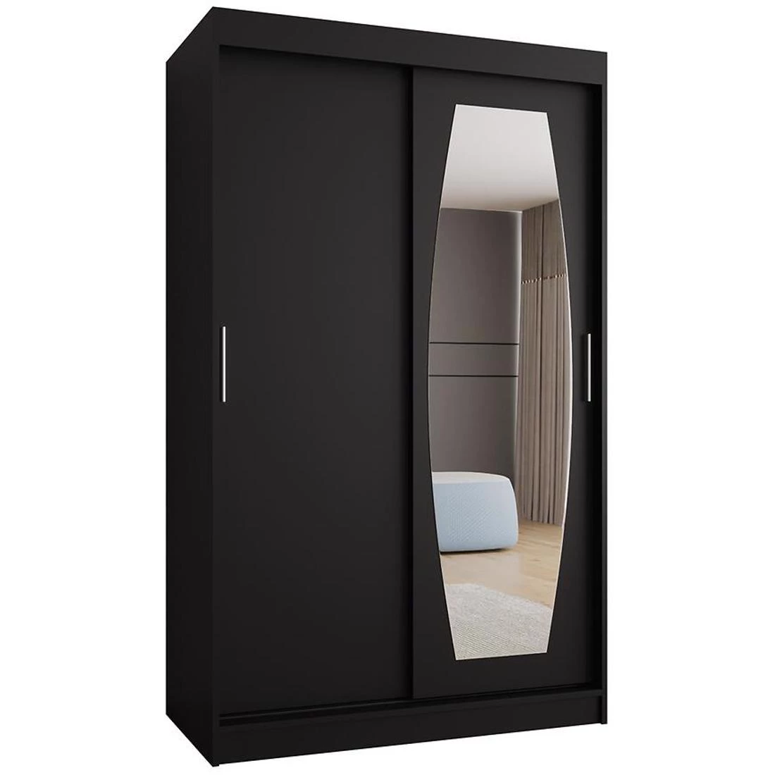Rossa garderober 120x62x200 cm crna