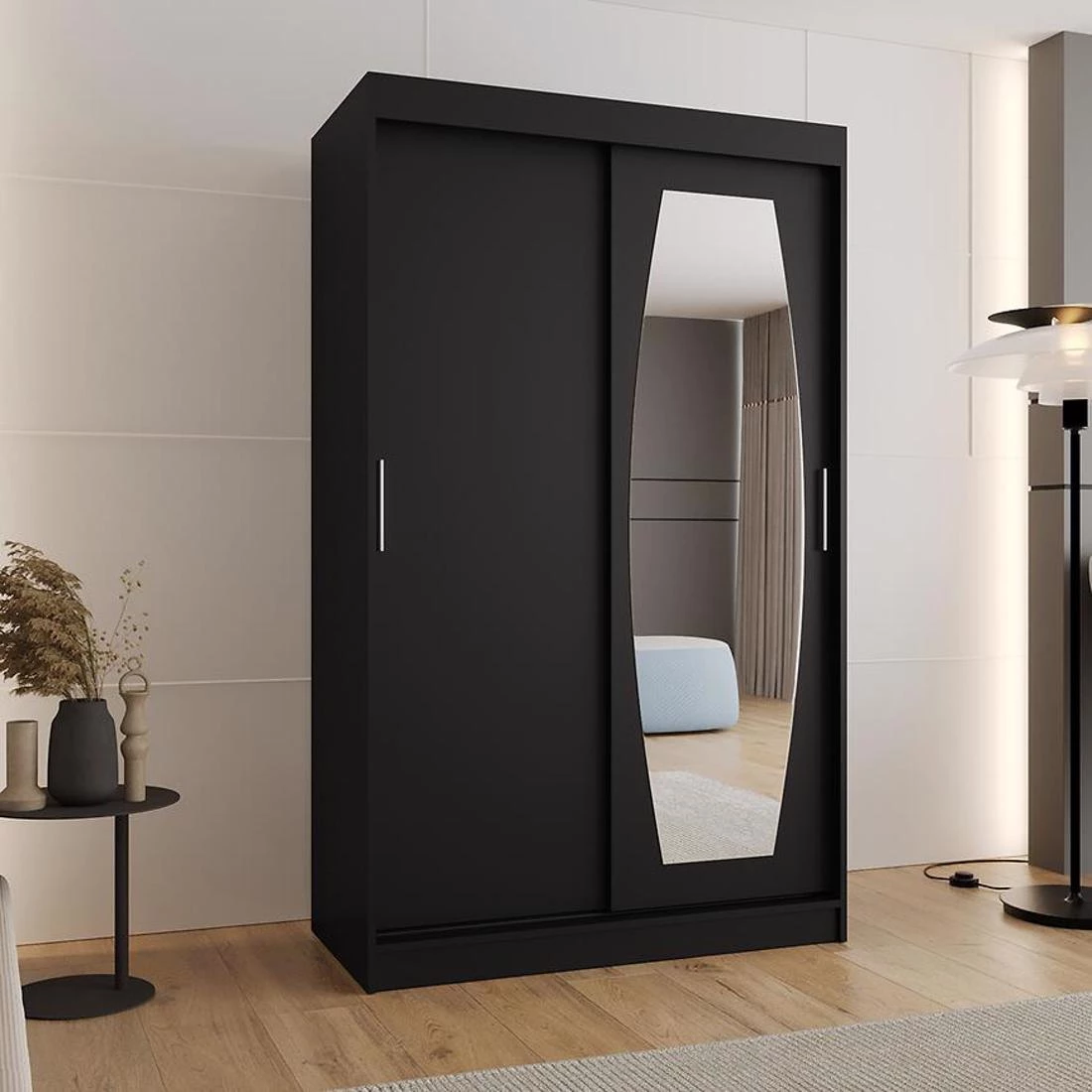 Rossa garderober 120x62x200 cm crna