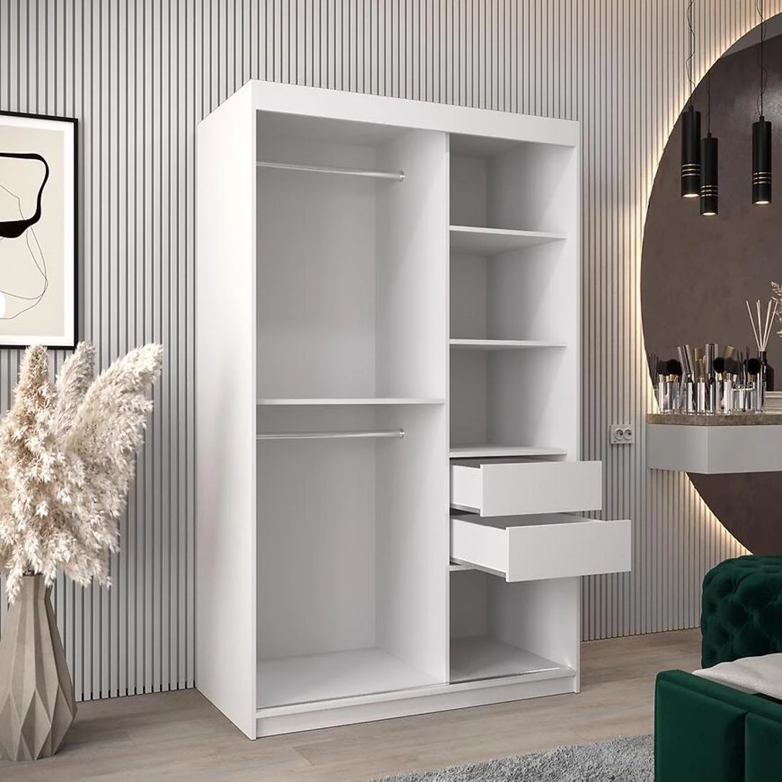 Rossa garderober 120x62x202 cm bela